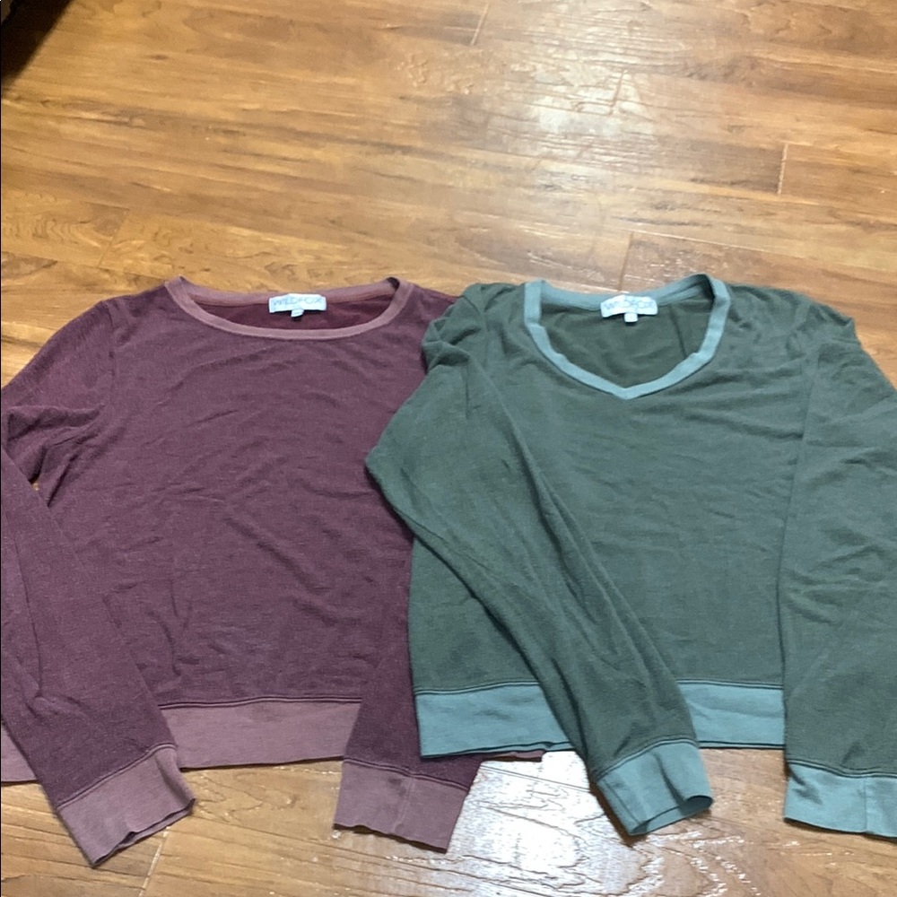 Wildfox longs sleeve shirt top bundle